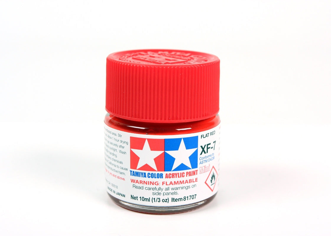 Tamiya Acrylic Mini XF-7 Flat Red (10ml)