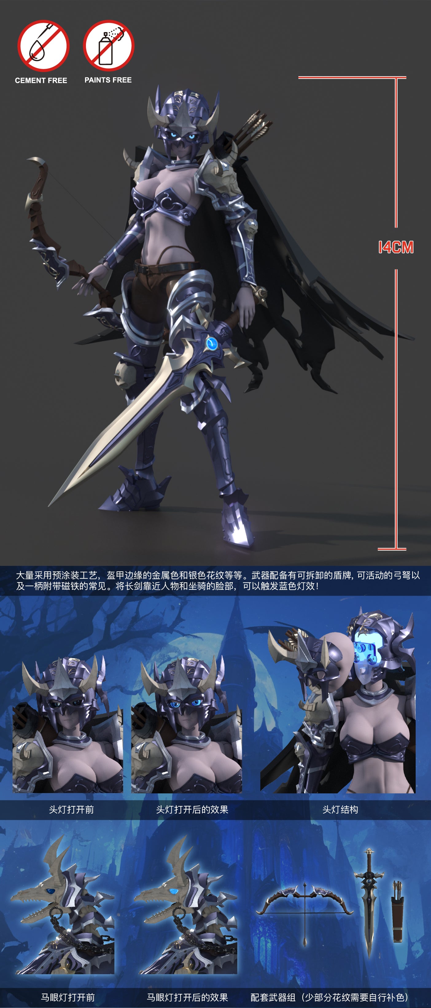 Hell Knight Syl 1/12 Scale Model Kit