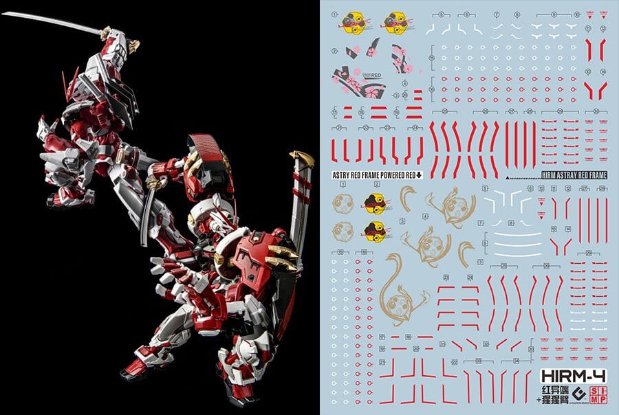 F20 HIRM Astray Red Frame Decal Sheet – USA Gundam Store
