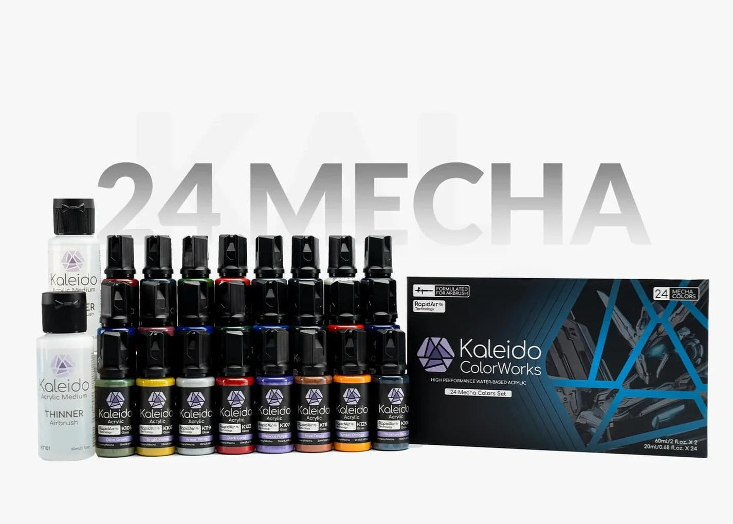 24 Color Mecha Set