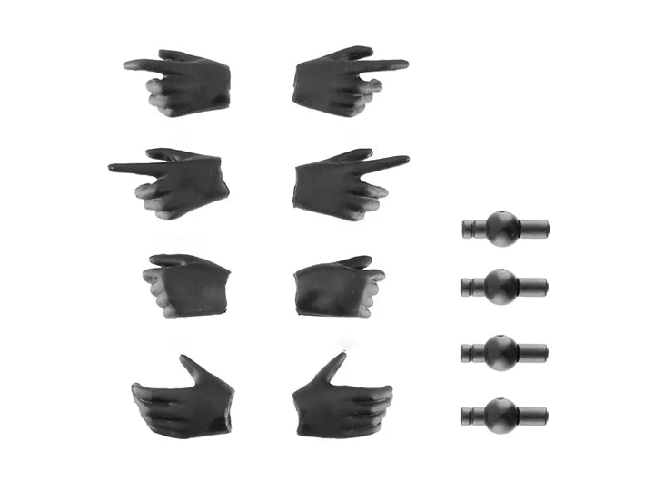 Little Armory x Megami Device LA-OP22 Black Gloves 1/12 Scale Accessory Set