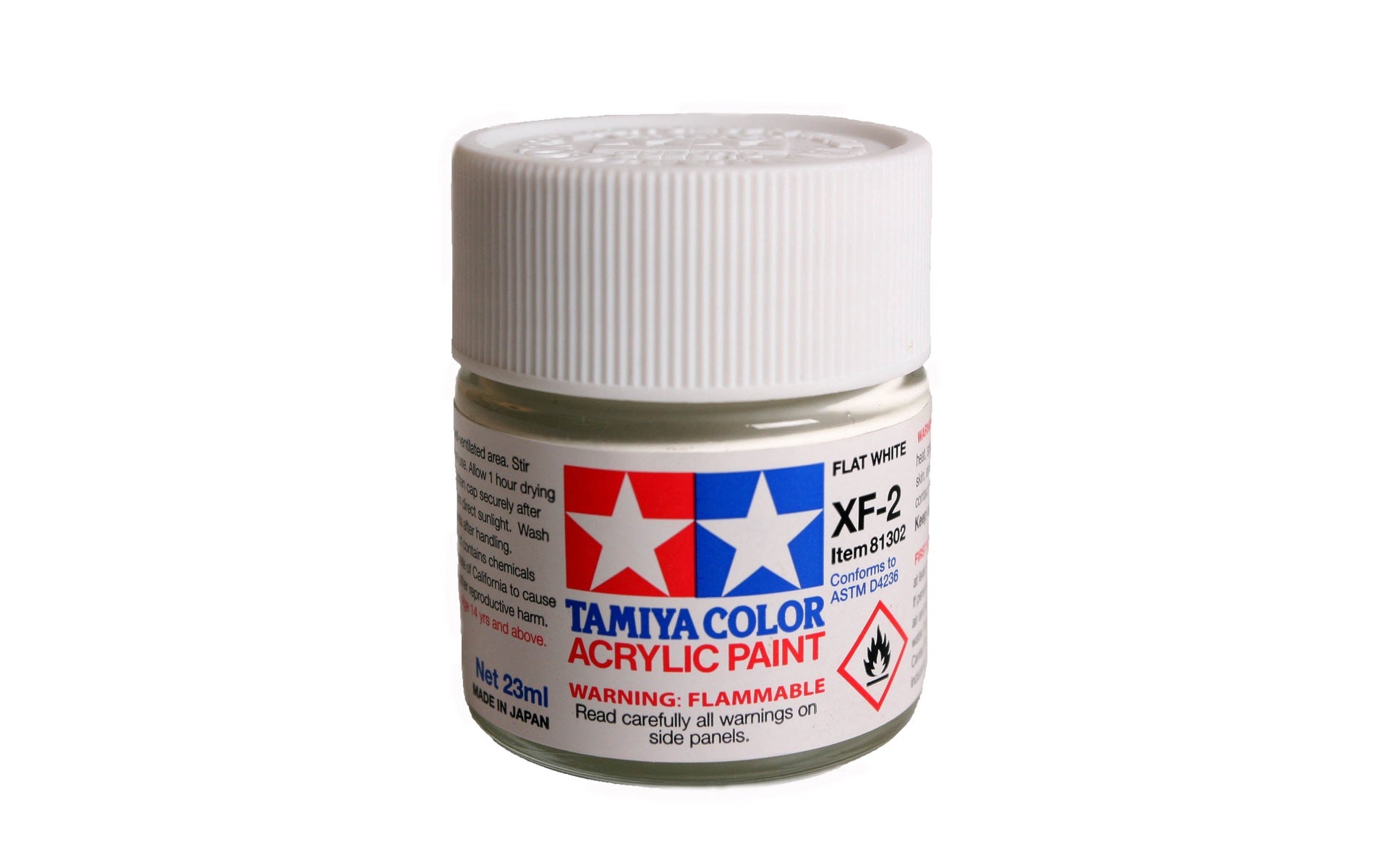 Tamiya Color Flat White Acrylic Matte Finish XF-2 (23ml)