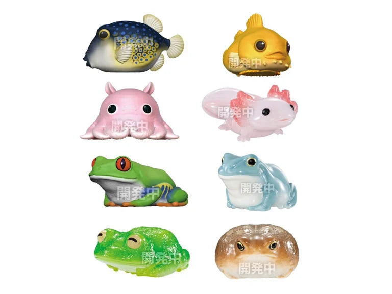 Tenori Friends Glossy Amphibians & Sea Creatures Box of 12 Random Figures