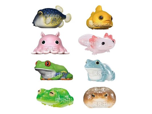 Tenori Friends Glossy Amphibians & Sea Creatures Box of 12 Random Figures