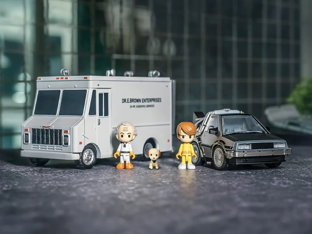 Back to the Future Q Village QV-04 Time Machine (Deluxe Edition) Model Kit Set