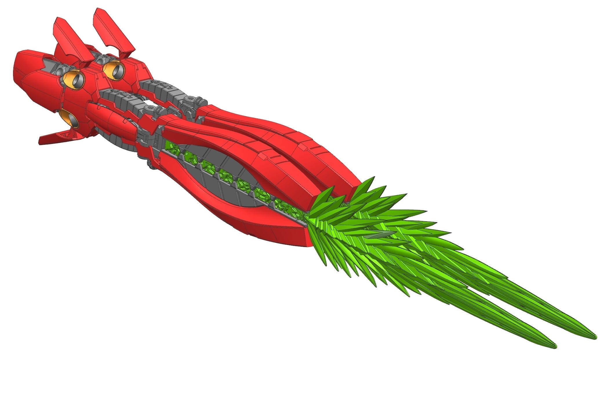 Effects Wings EWRG027A 1/144 Long Range Fin Funnel for RG MSN-04 Sazabi Gundam Model Kit