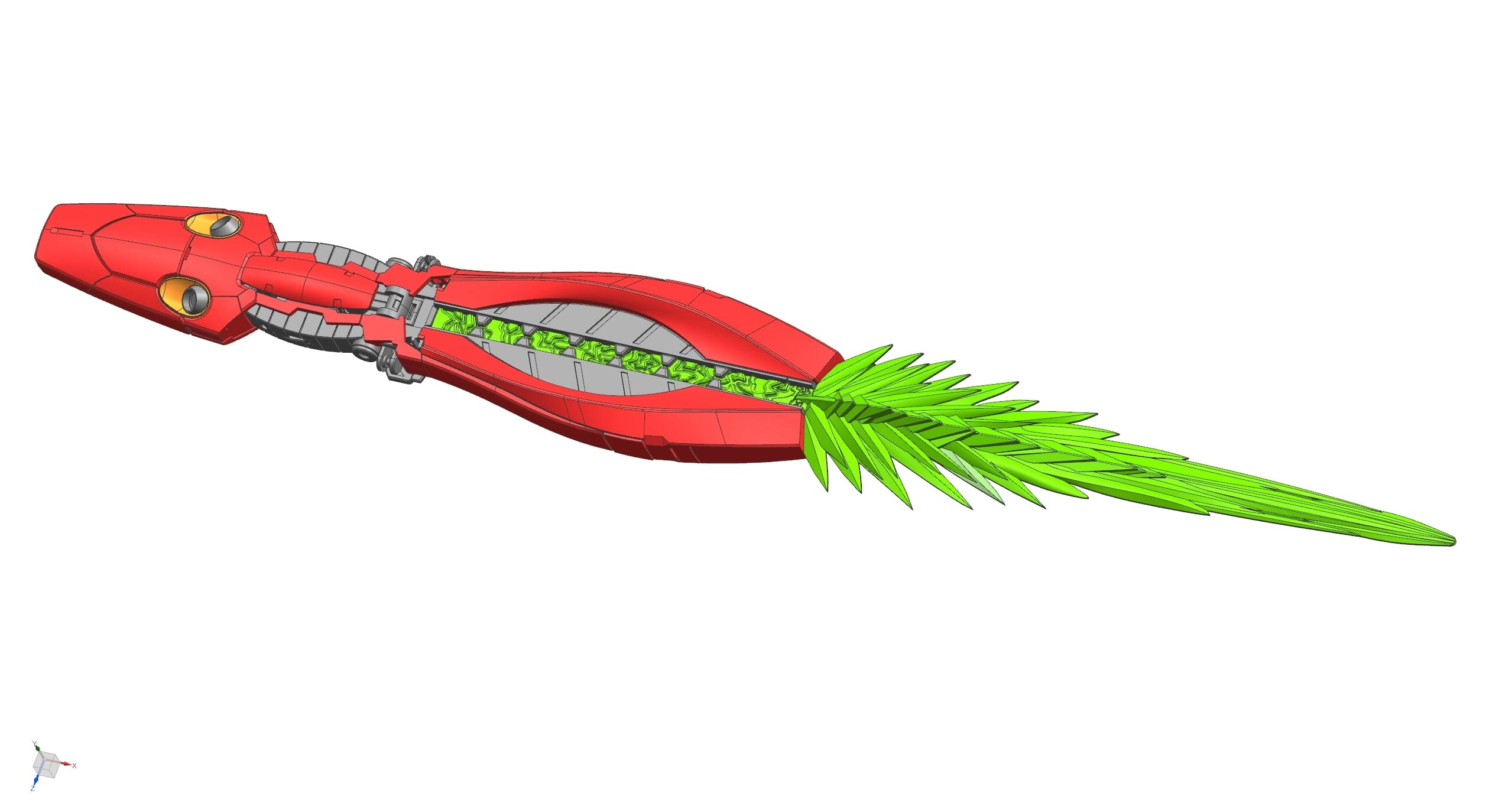 Effects Wings EWRG027A 1/144 Long Range Fin Funnel for RG MSN-04 Sazabi Gundam Model Kit