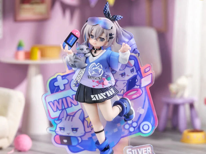 ILP　P.Silver Cat 銀猫 （OC） Honkai Star Rail Rise Up+ Chibi Cat Series Silver Wolf Figure