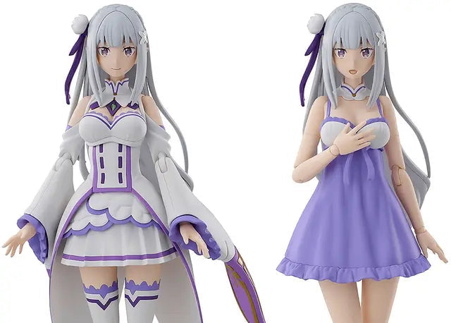 Re Zero Starting Life in Another World Kadokawa Plastic Model Series Emilia (DX Ver.) Model Kit