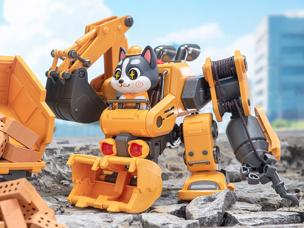 Meow! Woof! Secret Service Cute Pet Assembling Mecha Series Demolisher RH-052 Husky Model Kit