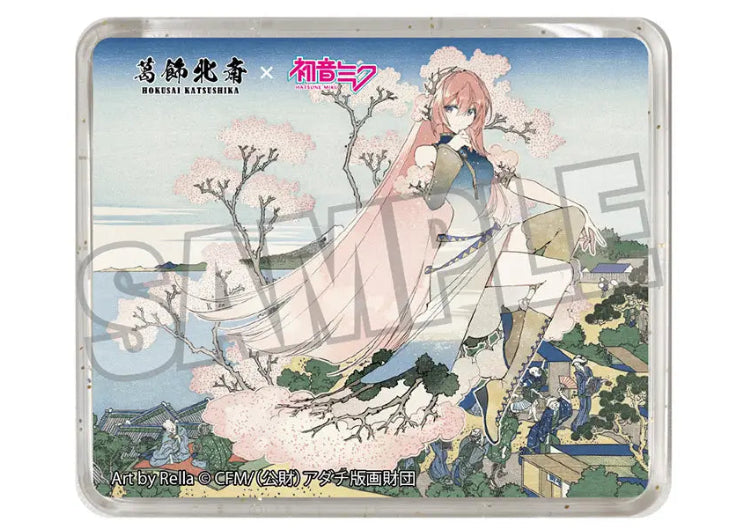 Hokusai Katsushika x Hatsune Miku by Rella 3D Magnet Megurine Luka