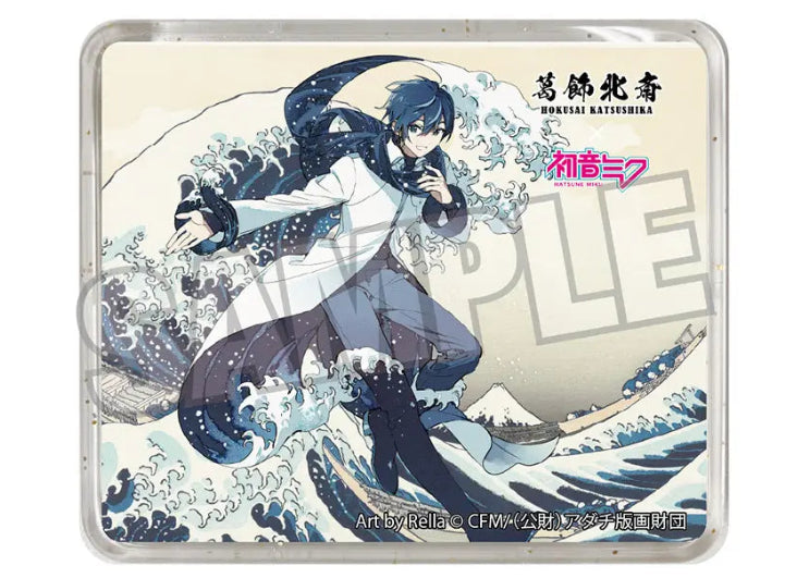 MIKU FUKAMITSU / 光彩 マグネット Mサイズ Hokusai Katsushika x Hatsune Miku by Rella 3D Magnet KAITO The