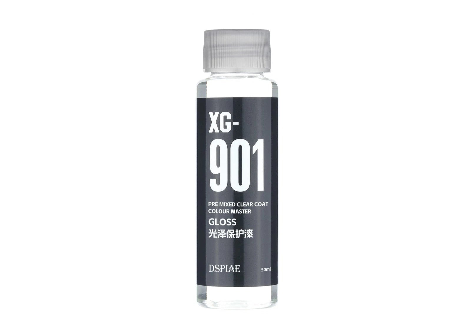 DSPIAE XG-901 Water Based Pre-Mixed Paint - Clear Coat (Gloss) 50ML