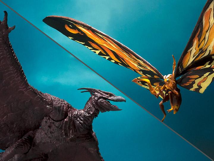 mothra godzilla king of monsters Godzilla: King of the Monsters S.H.MonsterArts Mothra & Rodan Two-Pack – USA Gundam Store