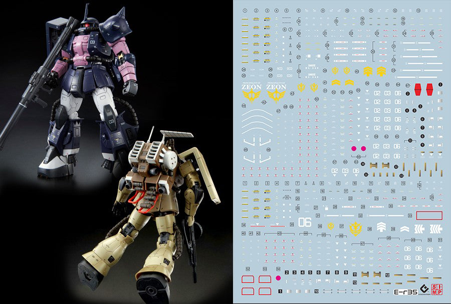 C62 RG/HG Black-Tri/Mine Layer Zaku combo Decal Set – USA Gundam Store