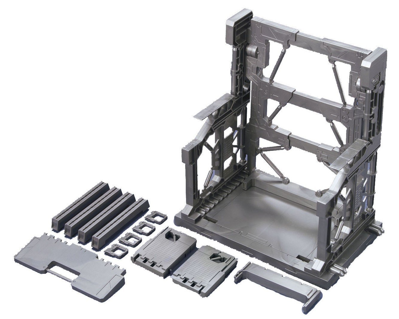Builders Parts System Base 001 (Gun Metallic) 1/144 Scale Accessory Model Kit