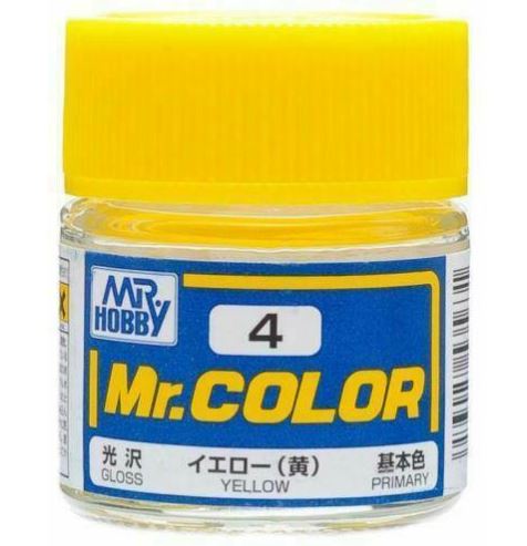 Mr. Color 4 - Yellow (Gloss/Primary) - USA Gundam Store