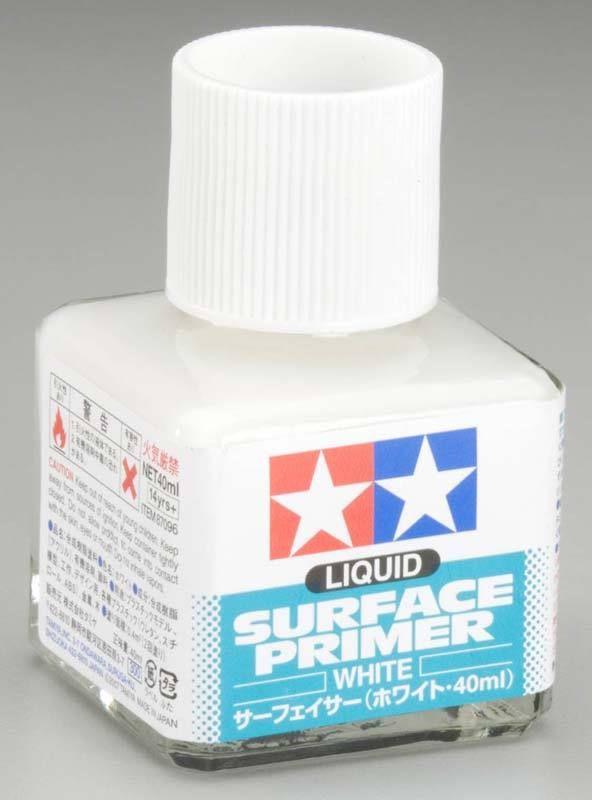 Tamiya 87096 Liquid Surface White Primer (40ml Bottle) – USA Gundam Store