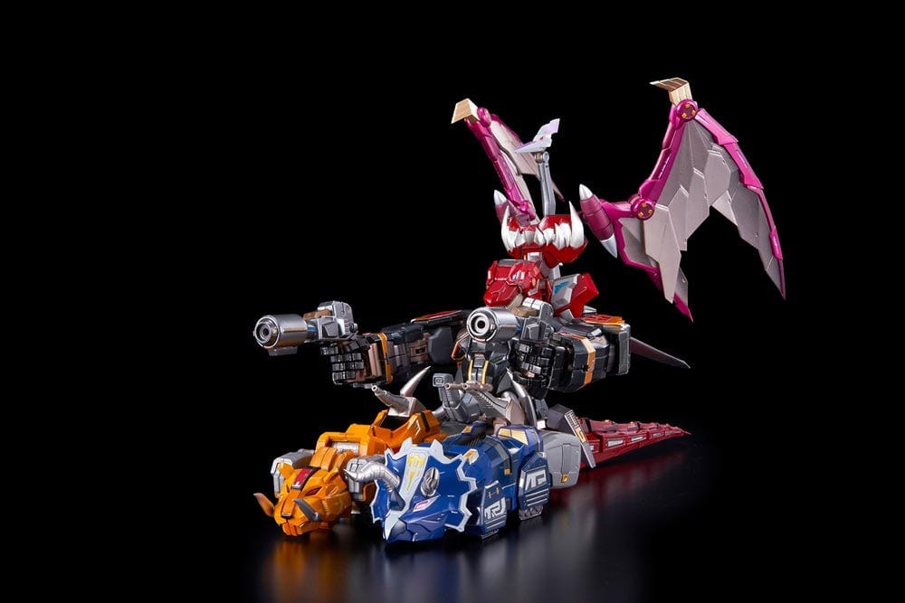 Mighty Morphin Power Rangers Go! Kara Kuri Combine Dino Megazord