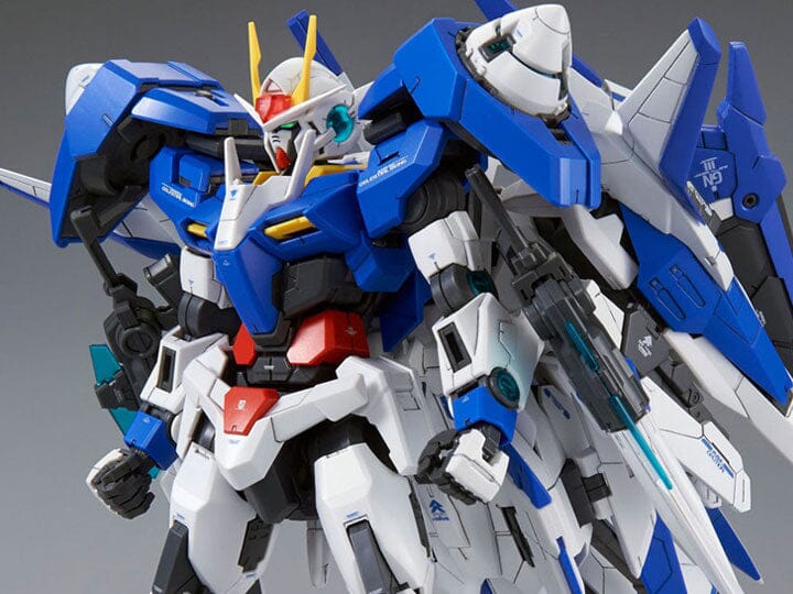 Bandai Hobby MG 00 Raiser Gundam 1/100 Scale Model Kit (BAN169914), Blue