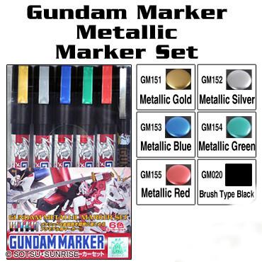 GSI Creos Gundam Marker Ultra Fine Set (6 Markers)