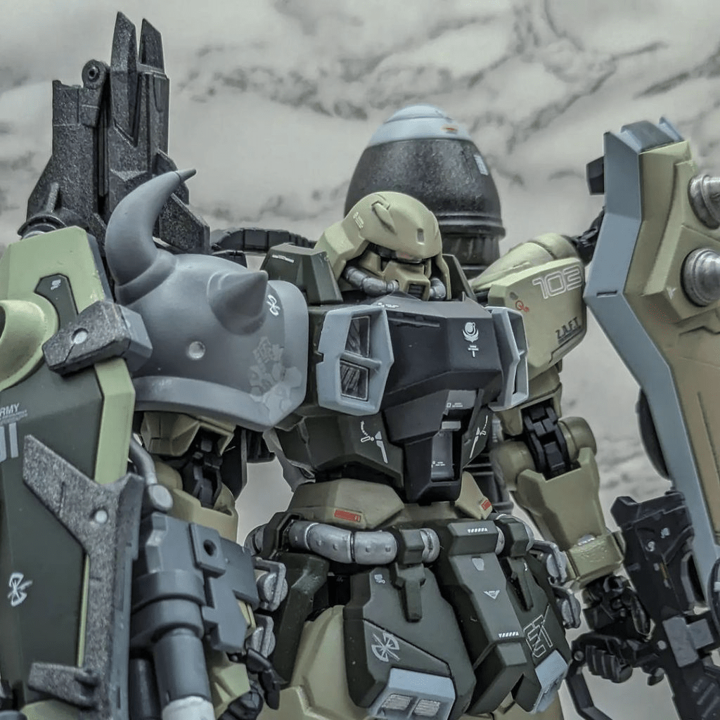 Custom Gundam Zaku Exterminator Heavy Weapon System Modeled by gunplakhaijue