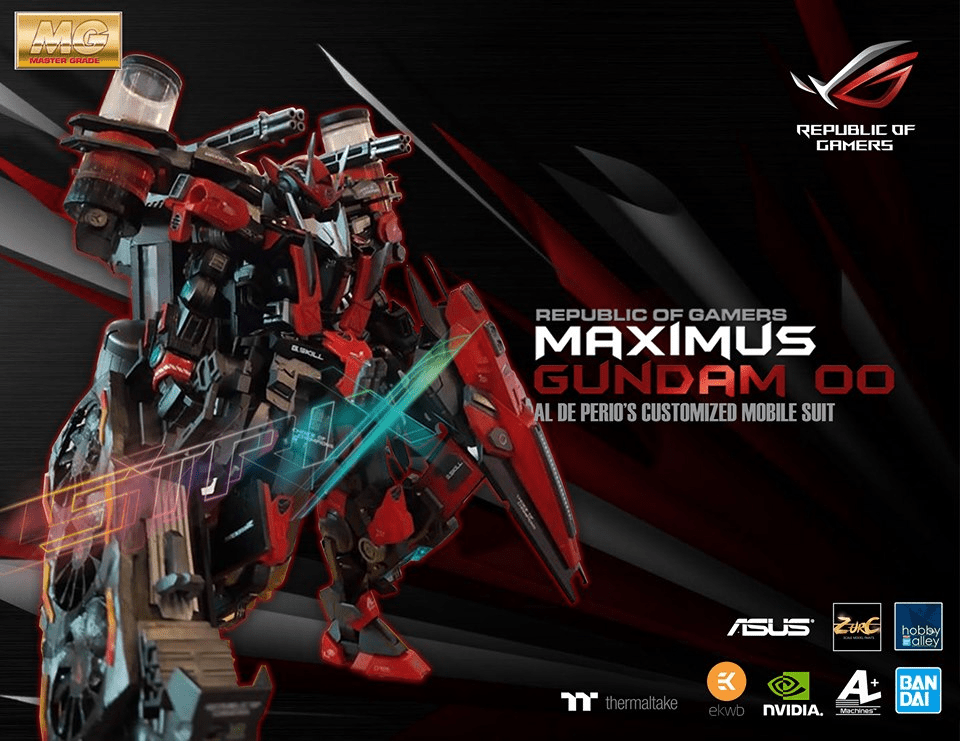Custom Build: MG 1/100 ROG Maximus 00 Gundam Buid By John Albert De Perio (AL+ Machines)