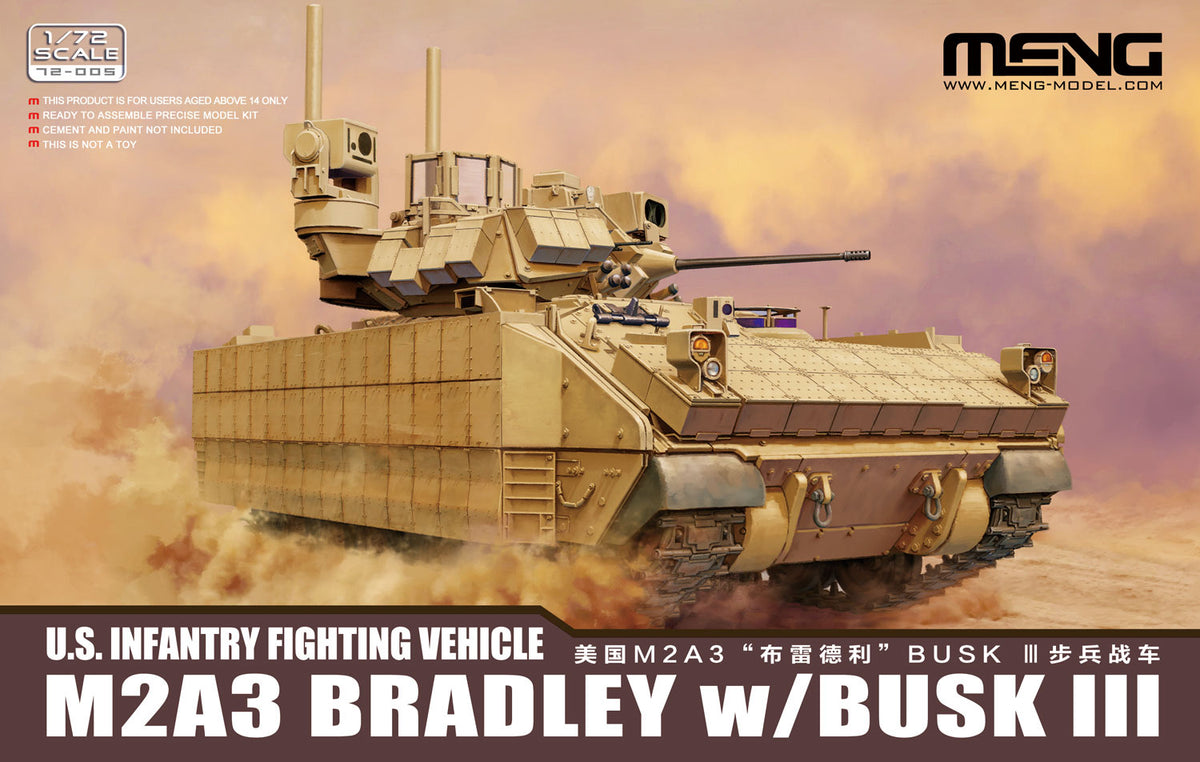 Meng 1/72 U.S. Infantry Fighting Vehicle M2A3 Bradley w/BUSK III