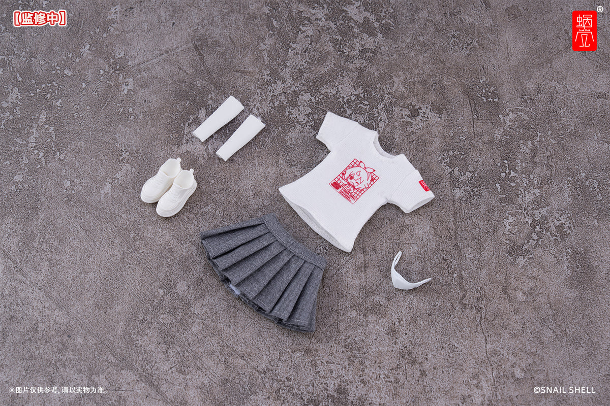 Snail Shell Employee Uniforms (White) 1/12 Scale Accessory