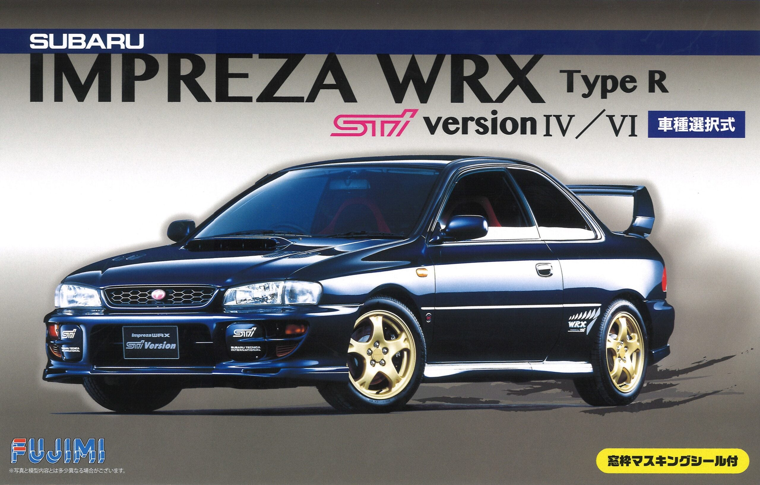 Fujimi 1/24 Subaru Impreza STI ver IV/VI w/Window Frame Masking Seal