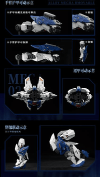 Crystal Envoy No. 2 Mecha Wolf Warrior (Mega Mode) 1/72 Scale Figure