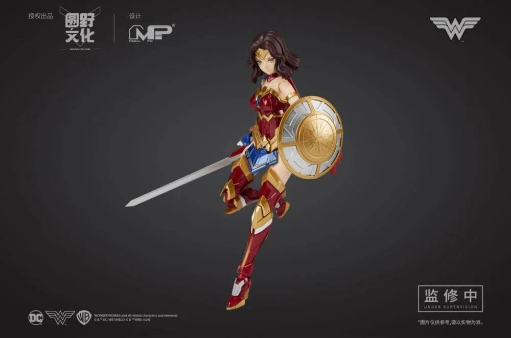DC Comics DC-01 Wonder Woman (Classic Battle Suit & Golden Eagle Armor) 1/10 Scale Model Kit