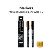 Metallic Series Markers Flashy Gold (Set of 2)