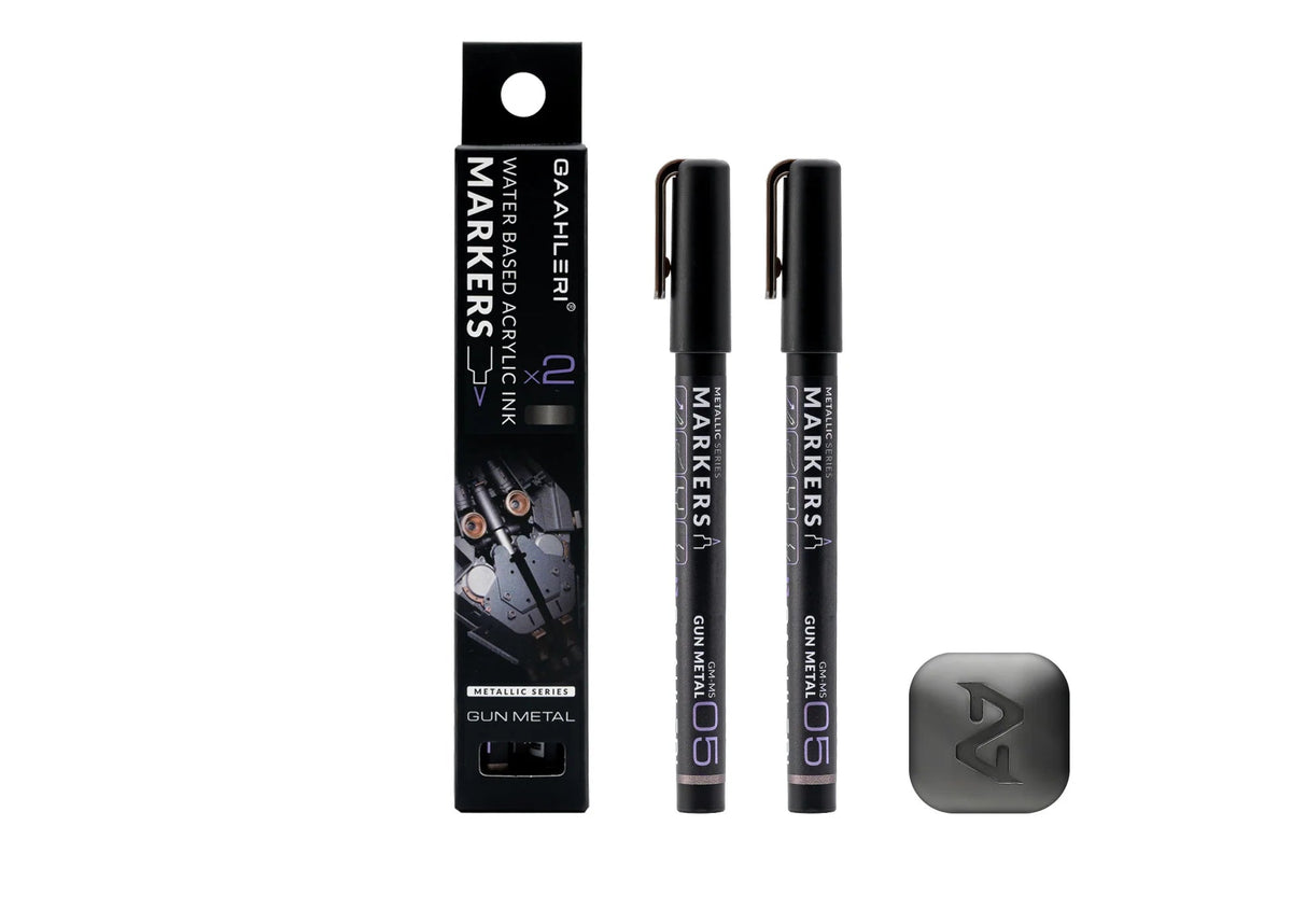 Metallic Series Markers Gun Metal (Set of 2)