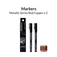 Metallic Series Markers Red Copper (Set of 2)