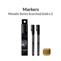 Metallic Series Markers Scorched Gold (Set of 2)