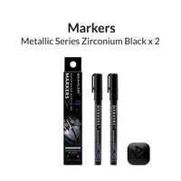 Metallic Series Markers Zirconium Black (Set of 2)