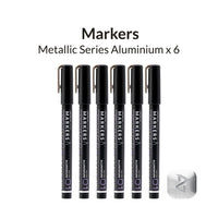 Metallic Series Markers Aluminium (Set of 6)