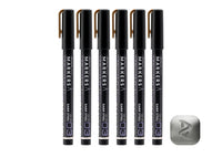 Metallic Series Markers Dark Steel (Set of 6)