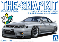Aoshima 1/32 SNAP KIT #15-SP4 Nissan R33 Skyline GT-R Custom Wheel (Sonic Silver)