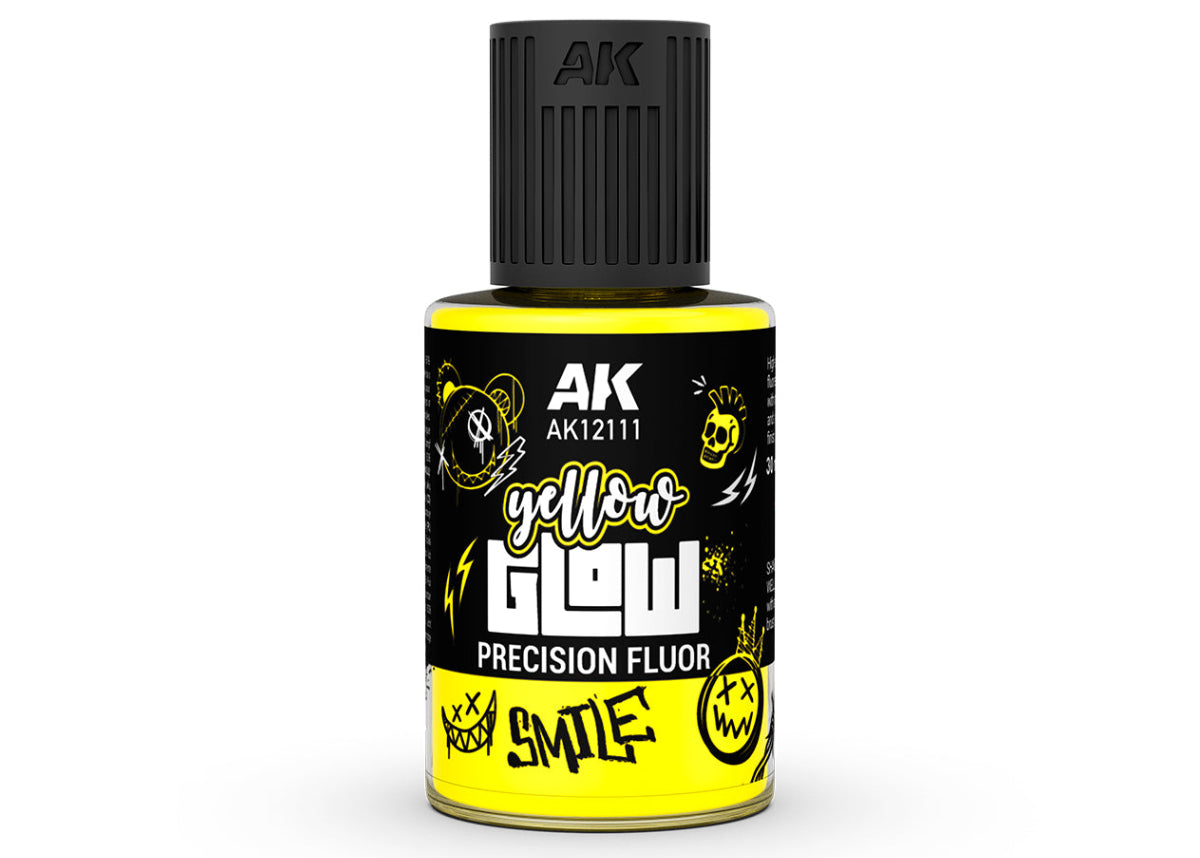 AK Interactive Yellow Glow Precision Fluor Yellow 30ml