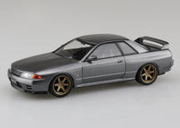 Aoshima 1/32 SNAP KIT #14CU-GG Nissan R32 Skyline GT-R Custom Wheel (Gun Gray Metallic)