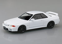 Aoshima 1/32 SNAP KIT #14CU-CW Nissan R32 Skyline GT-R Custom Wheel (Crystal White)