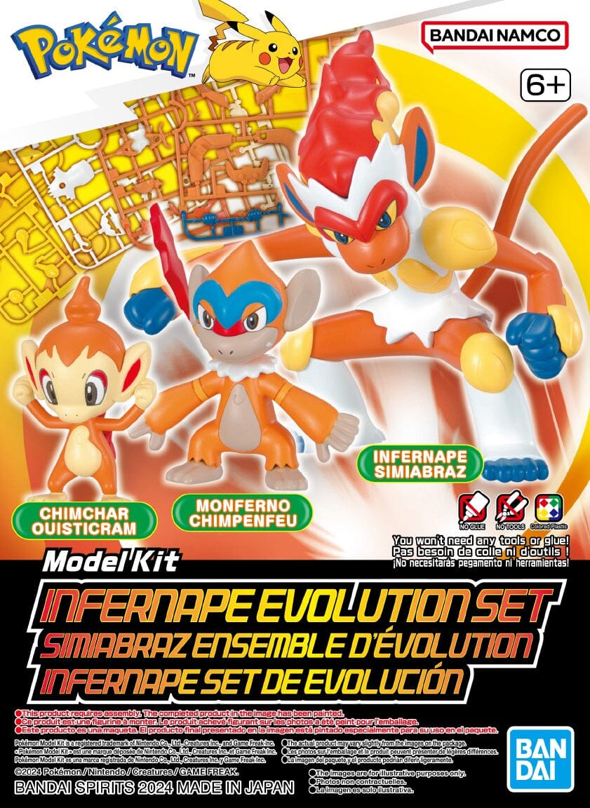 Pokemon Select Series 7 Infernape Evolution Set Model Kit – USA Gundam ...