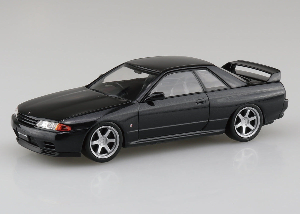 Aoshima 1/32 SNAP KIT #14CU-BP Nissan R32 Skyline GT-R Custom Wheel (Black Pearl Metallic)
