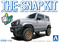 Aoshima 1/32 SNAP KIT #08-SP4 Suzuki Jimny Custom Wheel (Silky Silver Metallic)