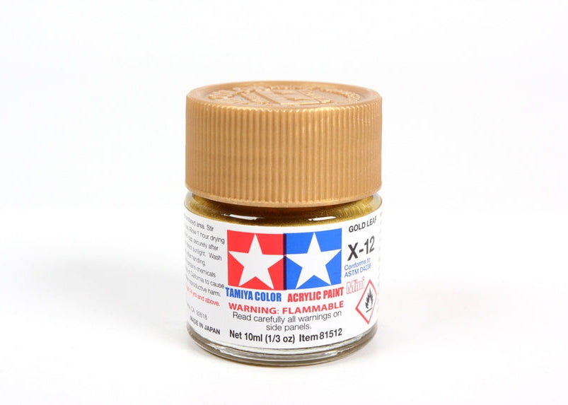 Tamiya Acrylic Mini X-12 Gold Leaf (10ml)