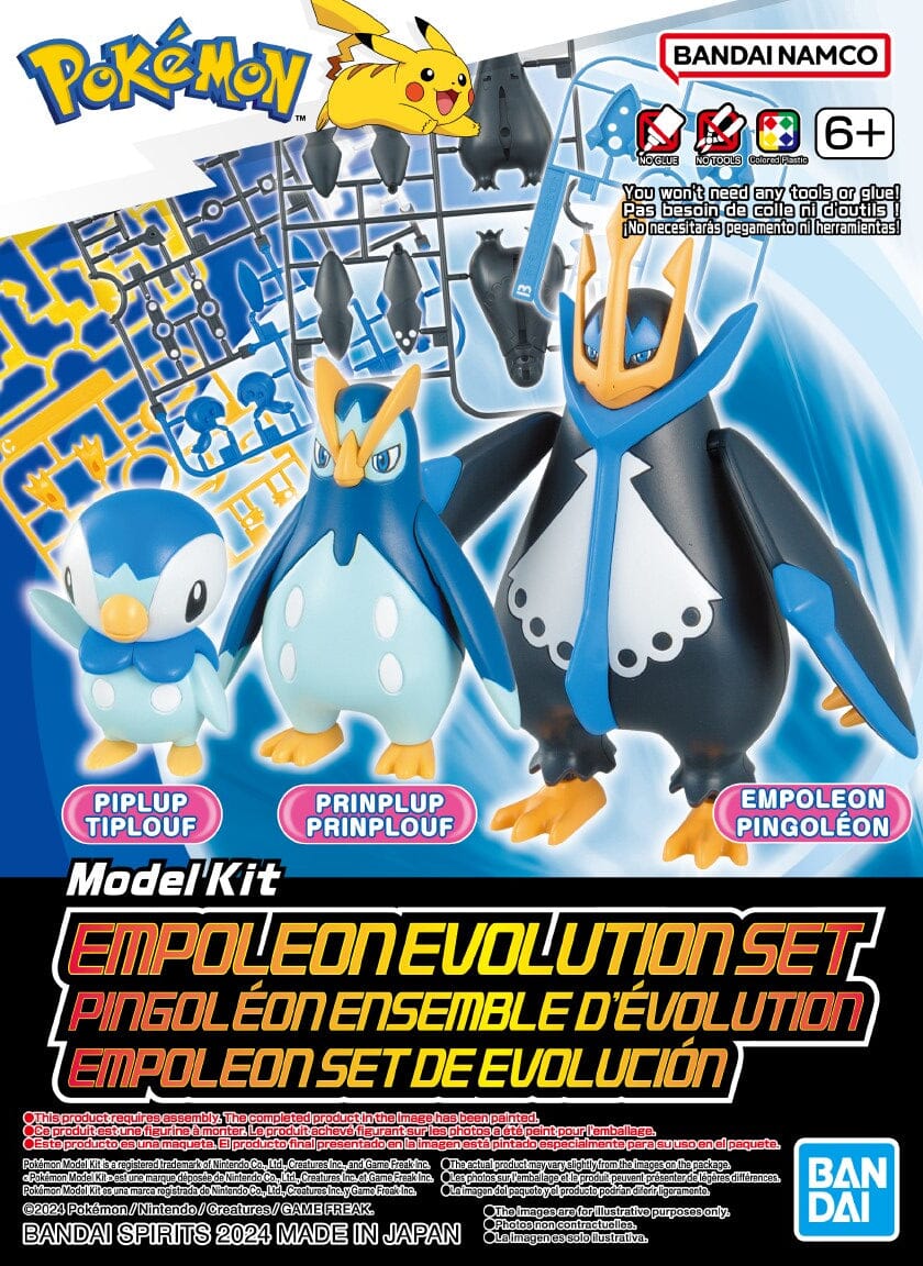 Pokemon Select Series 6 Empoleon Evolution Set Model Kit – USA Gundam Store
