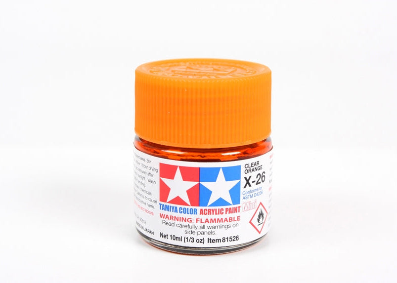 Tamiya Acrylic Mini X-26 Clear Orange (10ml)