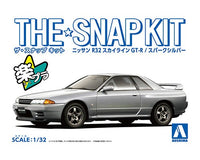 Aoshima 1/32 SNAP KIT #14-D Nissan R32 Skyline GT-R (Spark Silver)